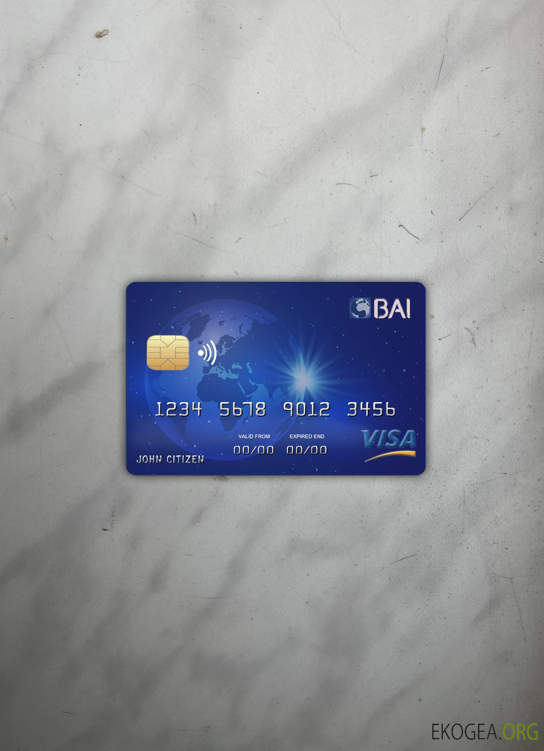 Cabo Verde BAI banque visa carte photolook recto